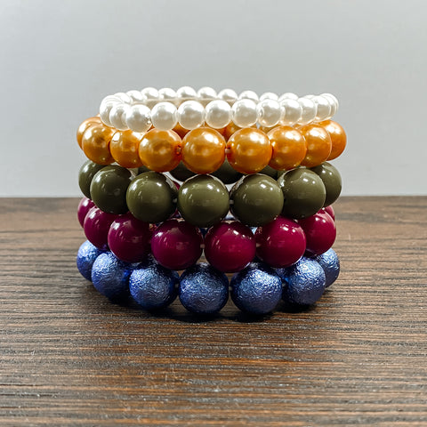 {FALL FRENZY} Fall Fest Mixed Size Bracelet Stack