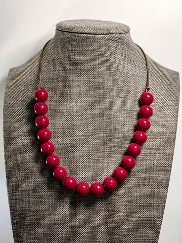 {FALL FRENZY} Berry Solid Petite Pretties Necklace