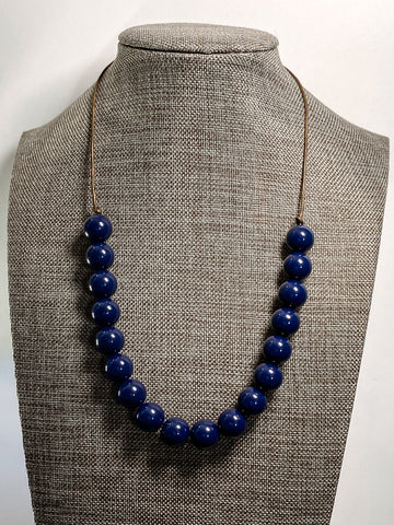 {FALL FRENZY} Navy Solid Petite Pretties Necklace