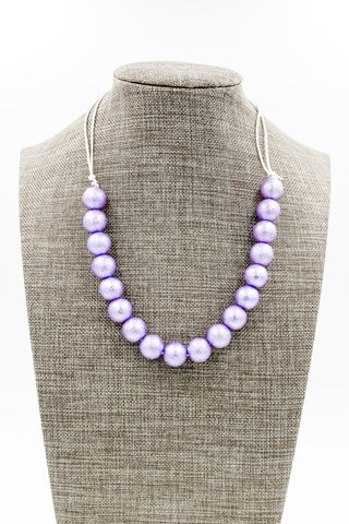 {Stocking Stuffer RTS} Lavender Crinkle Petite Pretties Necklace