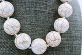 {Stocking Stuffer RTS} Gold Marble Necklace