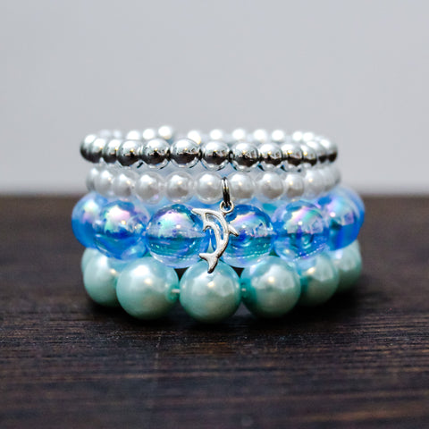{Welcome Back Release} Dolphin Love Bracelet Stack