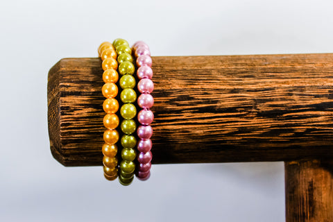 {HFH is 4!} Gimme Fall Itty Bitty Bead Bracelet