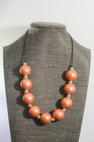 {HFH is 4!} Pumpkin Spice Simple Necklace