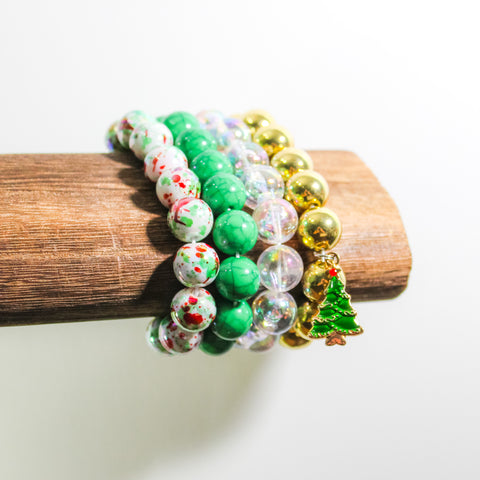 {SURPRISE Holiday RTS} Oh, Christmas Tree Bracelet Stack