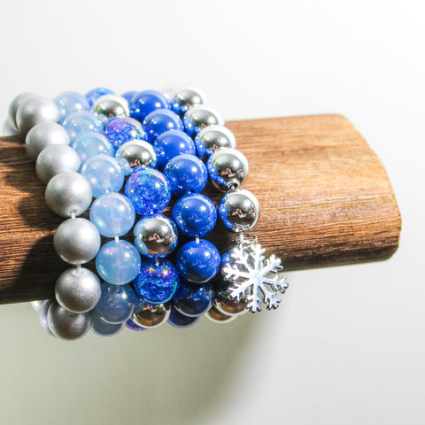 {SURPRISE Holiday RTS} First Snowfall Bracelet Stack