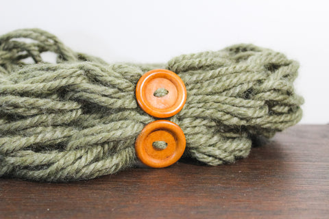 {SURPRISE Holiday RTS} Evergreen Child Sized Sustainably Made Scarf