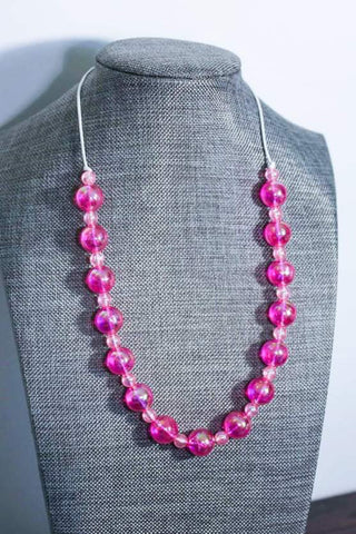 {Spring Fling! RTS} Hot Pink Petite Pretties & Itty Bitty Necklace