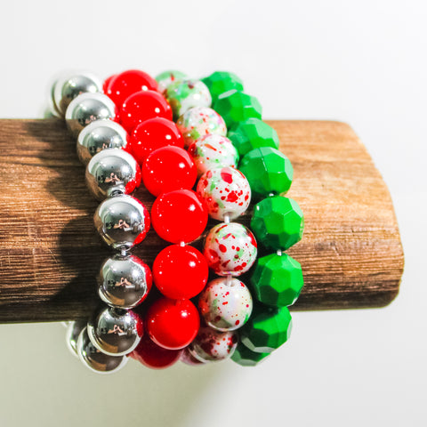 {SURPRISE Holiday RTS} Holiday Cheer Bracelet Stack
