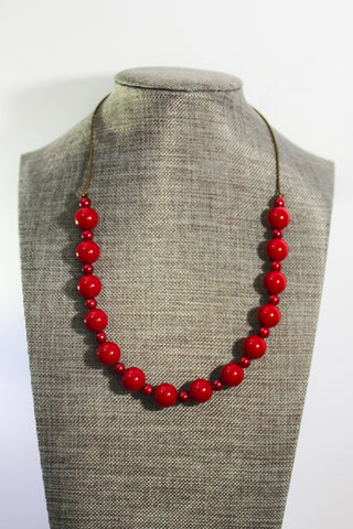 {HFH is 4!} Cranberry Itty Bitty & Petite Pretties Mixed Necklace